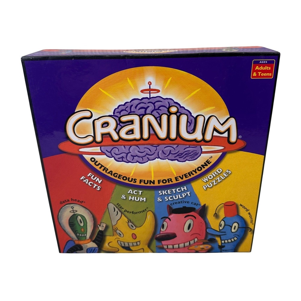 Cranium Board Game Multi Activity Party Game Adults Teens Vintage 1998 Complete